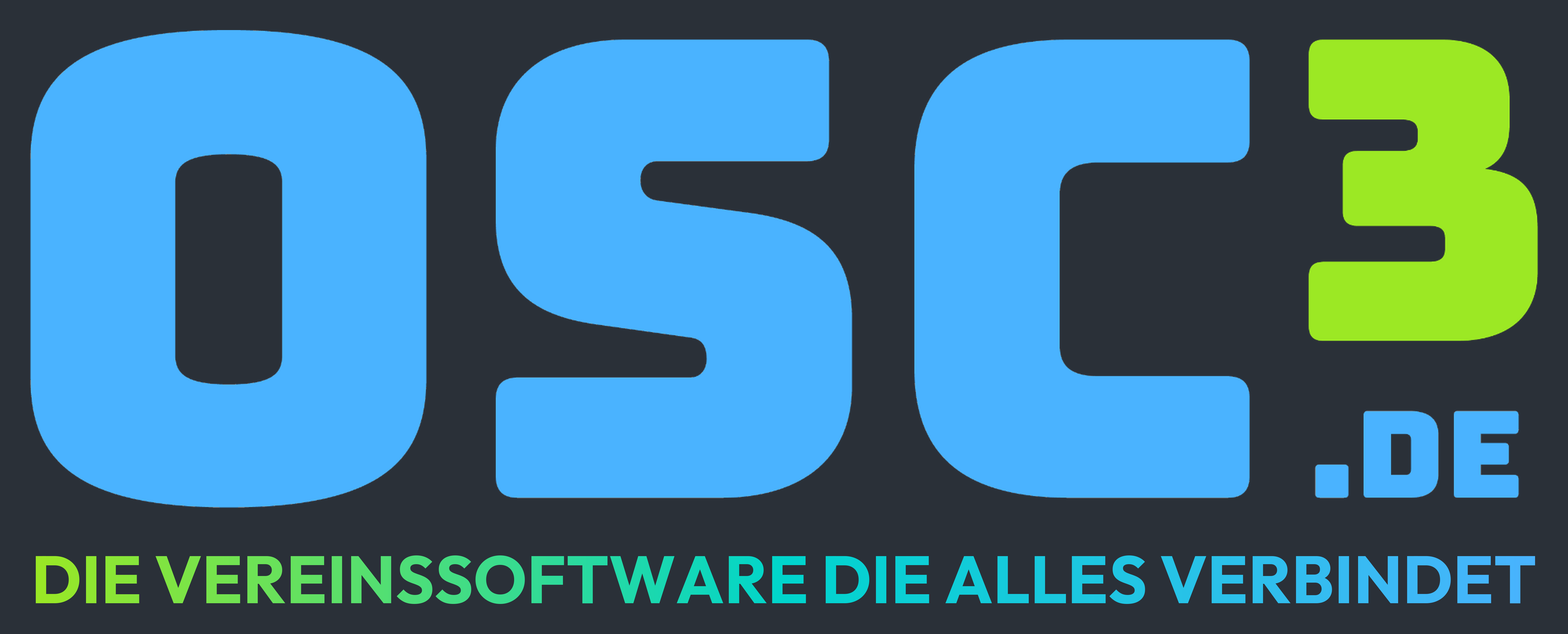 Logo mit Claim – dunkler Hintergrund